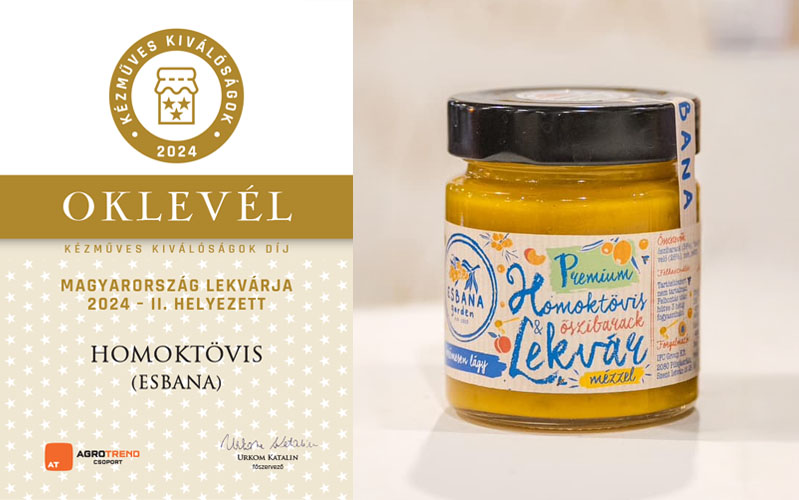 Homoktövis lekvár – Esbana