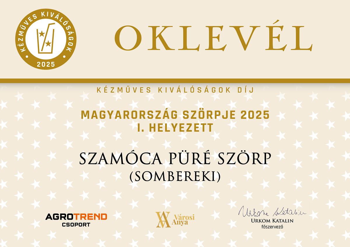 Szamóca püré szörp