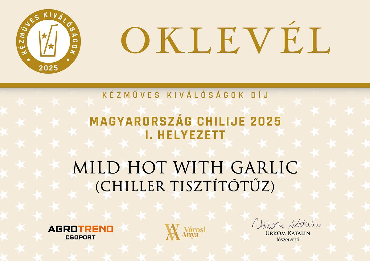 Mild hot with garlic